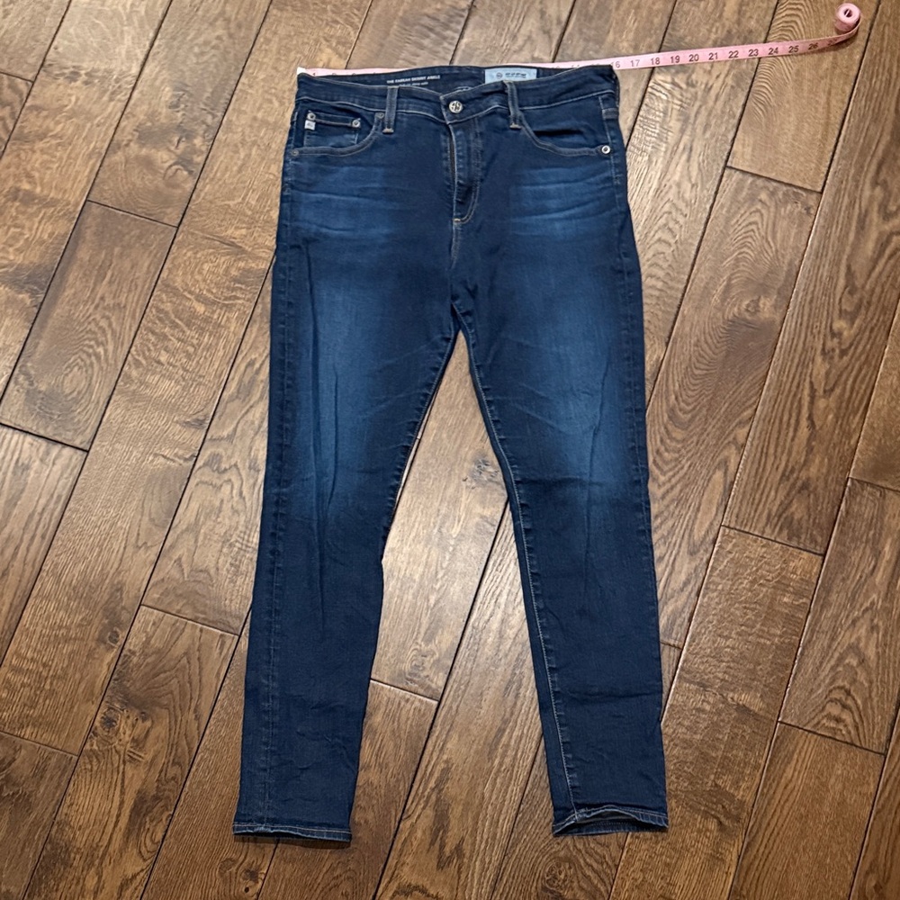 AG Women’s Dark Blue Stretch Skinny Jeans mid rise 31R